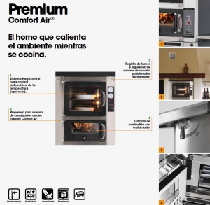 Hornos italianos profesionales de leÃ±a y gas