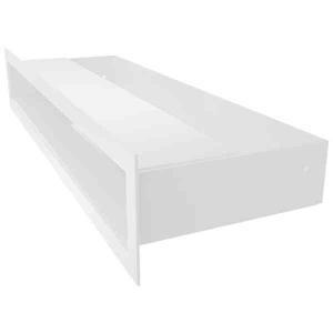 REJILLA APAISADA OPACA LUFT 40 CM X 6 CM BLANCA 