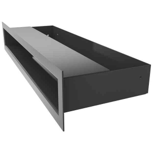 REJILLA APAISADA OPACA LUFT 40 CM X 6 CM NEGRA 