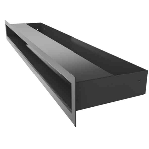 REJILLA APAISADA OPACA LUFT 60 CM X 6 CM NEGRA 