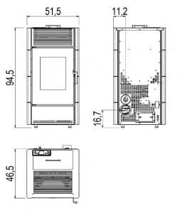 Estufa Pellet CRISTAL (CADEL)