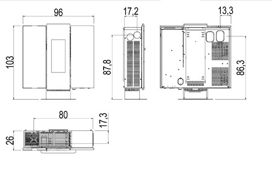 Estufa Pellet WALL (CADEL)