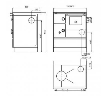 Cocina K 176 A-90 (Wamsler)
