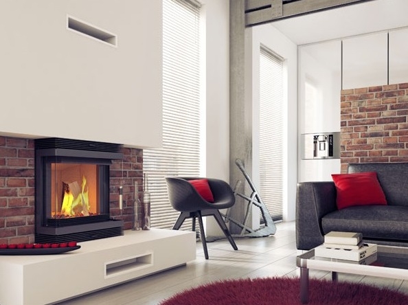 Hogar BLANKA 8 kW - PUERTA FRONTAL Y VISTA 3 CARAS (kratki)