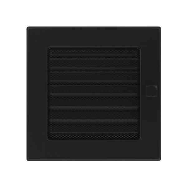 REJILLA FRONTAL 17 X 17 OBTURABLE NEGRA (Rejillas)