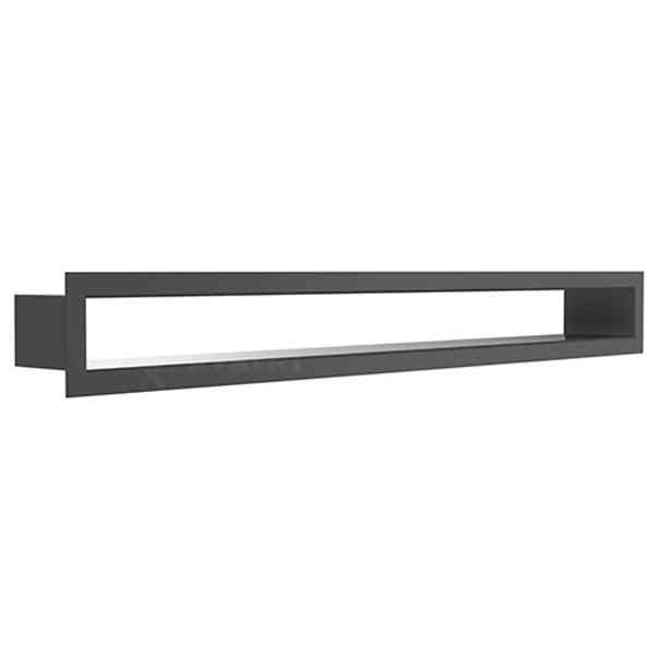 REJILLA APAISADA 60 CM X 6 CM NEGRA (Kratki)